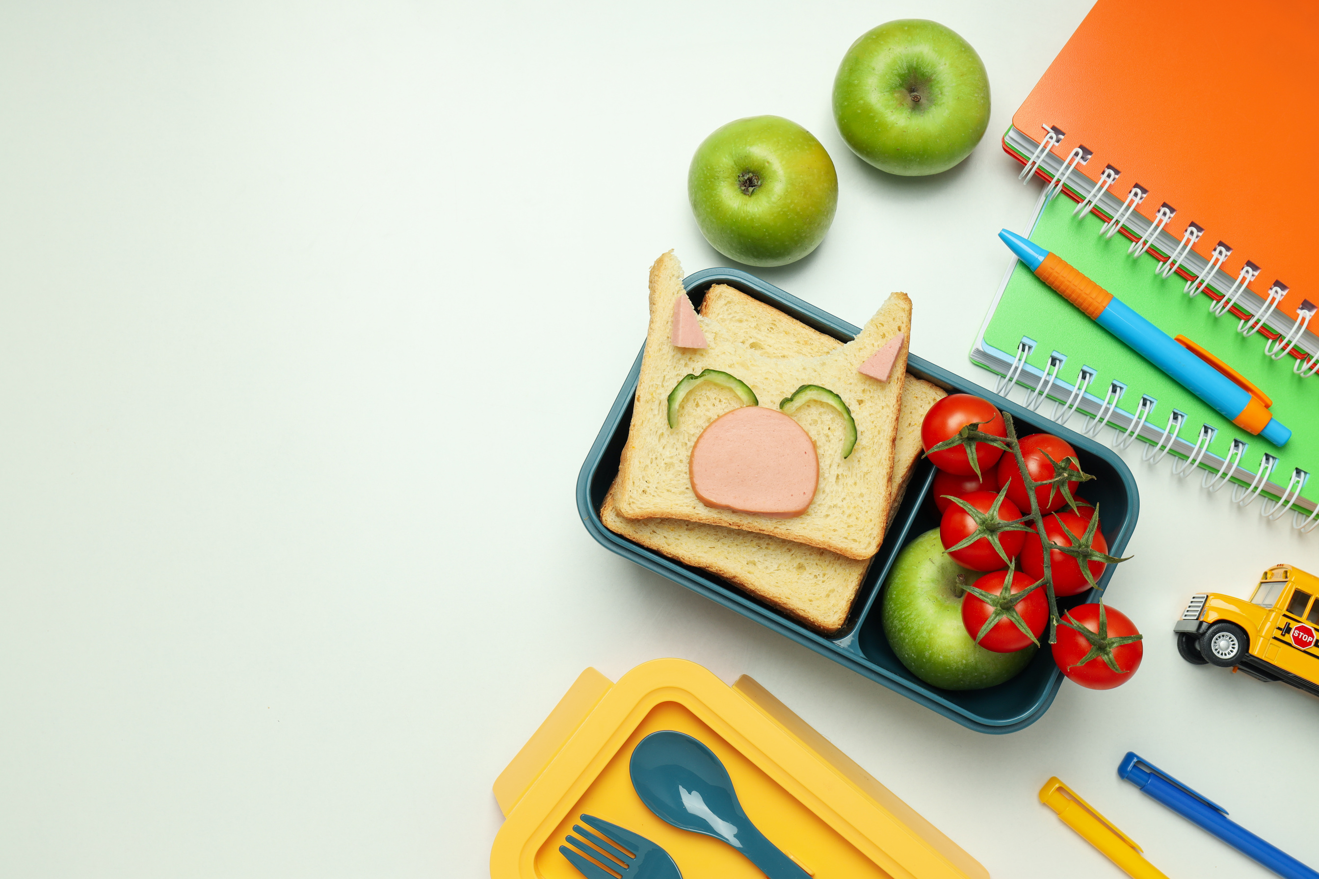 Lunch box with food, lunch box with food for child for school